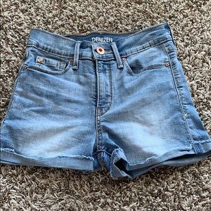 Denize by Levi’s denim high rise shorts